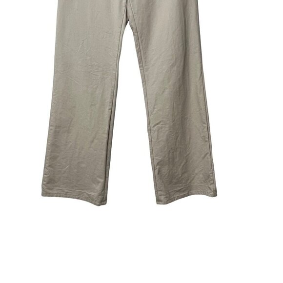 MARNI Button Fly Flat Front Wide Leg Cotton Khaki Chino Pants Pockets IT 42 US 6 - Picture 2 of 10
